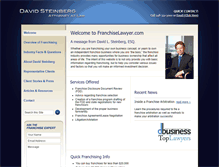 Tablet Screenshot of franchiselawyer.com